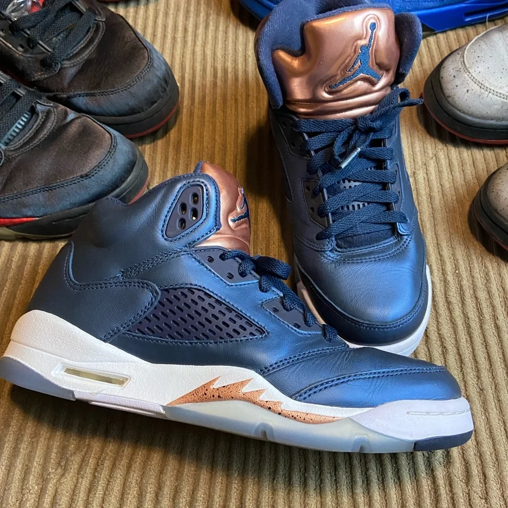 Big Jordan 5 LOT‎ -Red Blue suede Satin Bred Neymar